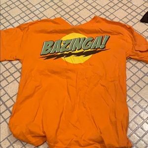 Orange Bazinga t-shirt